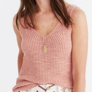 NWOT Madewell Knit Tank in Pastel Apricot Sz. XS